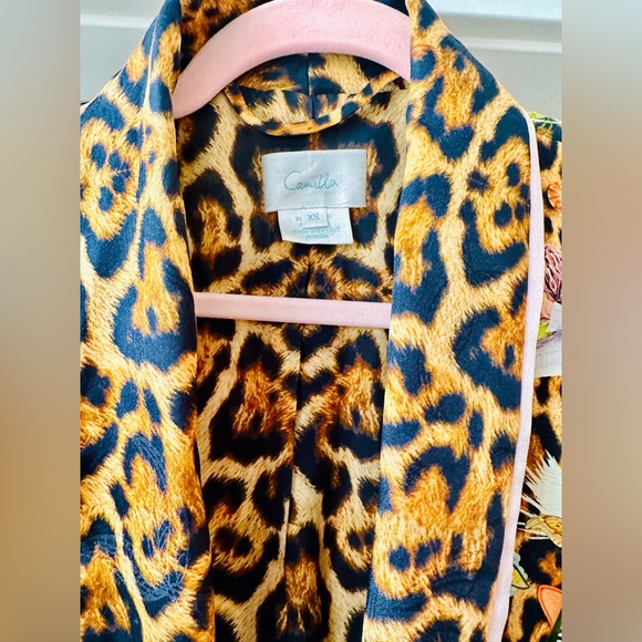Camilla Fauna Electro Roll Collar Pajama Jacket NWOT XS S - Picture 9 of 14